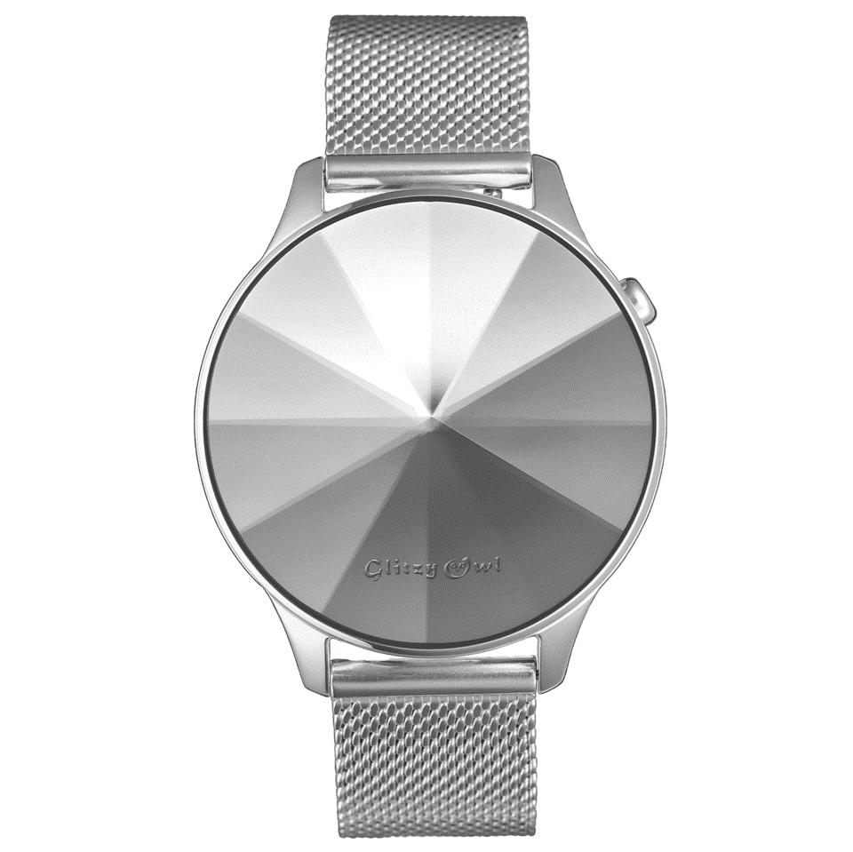 THE DIAMOND LEDスチールカラーステンレス鋼腕時計