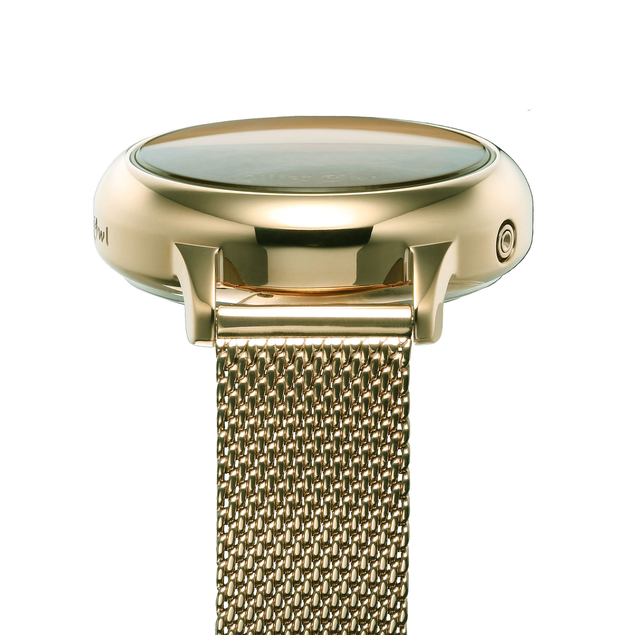 THE BUBBLE LED Gold-Tone Stainless Steel Watch