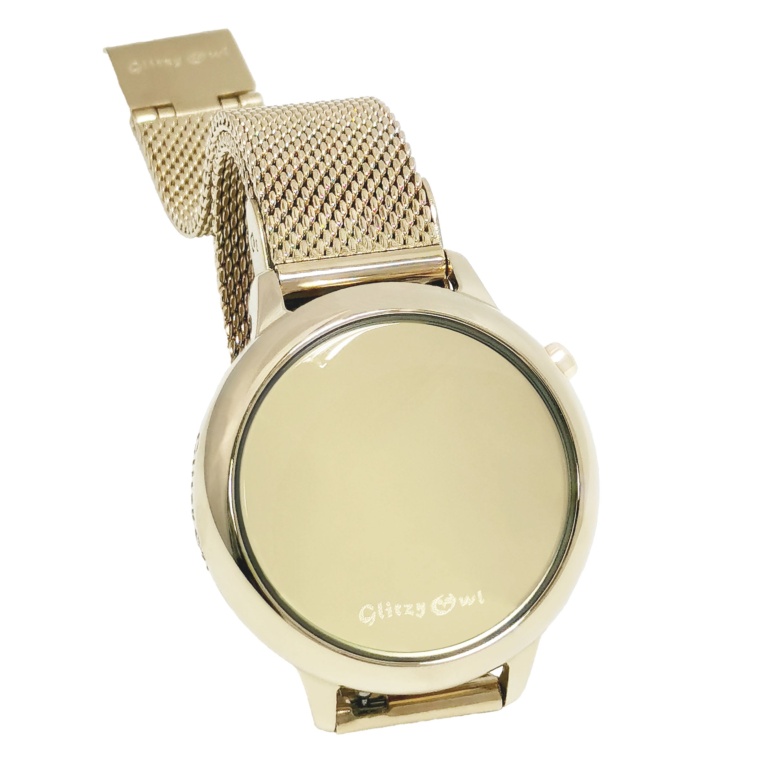 THE BUBBLE LED Gold-Tone Stainless Steel Watch