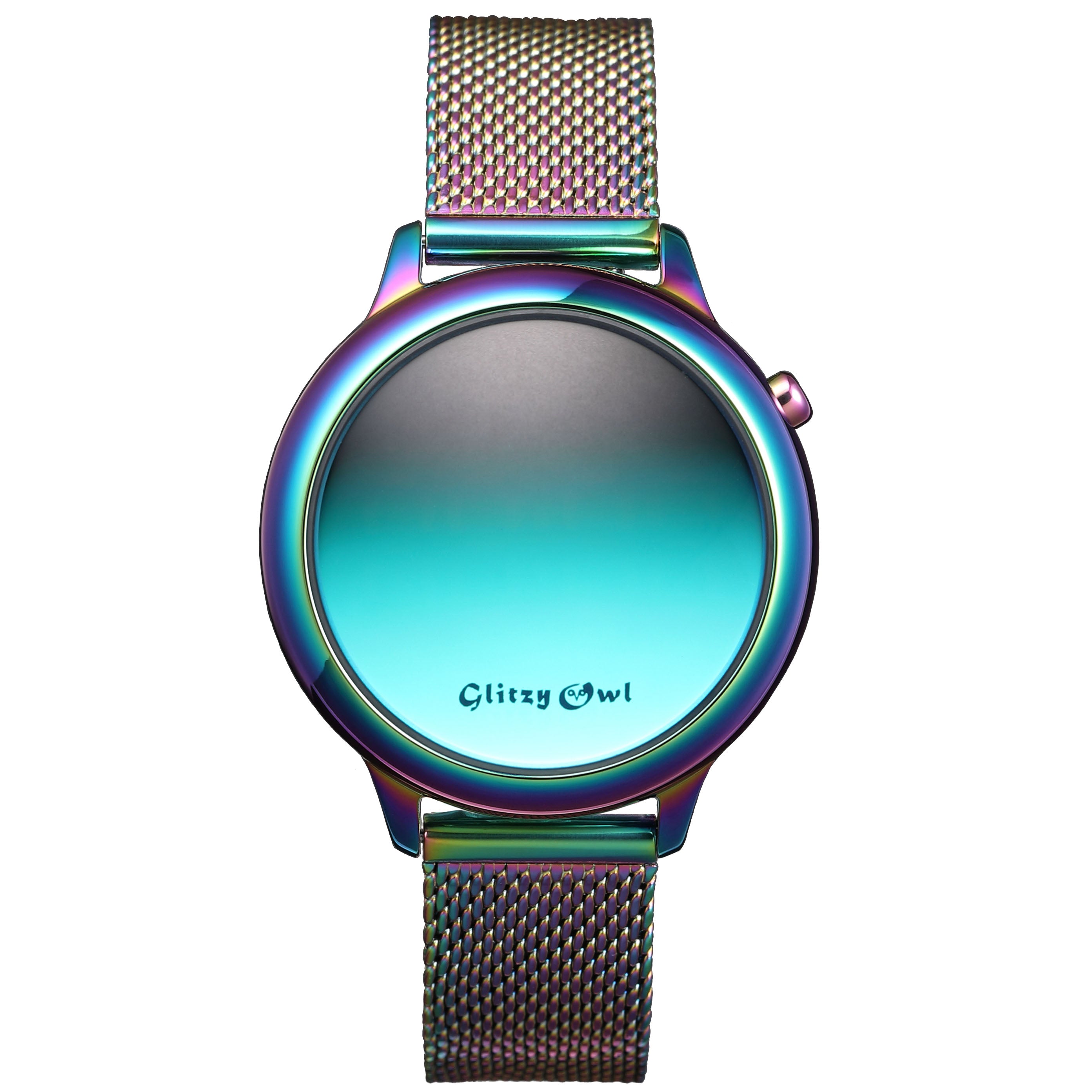 THE BUBBLE LED Iridescent Stainless Steel Watch