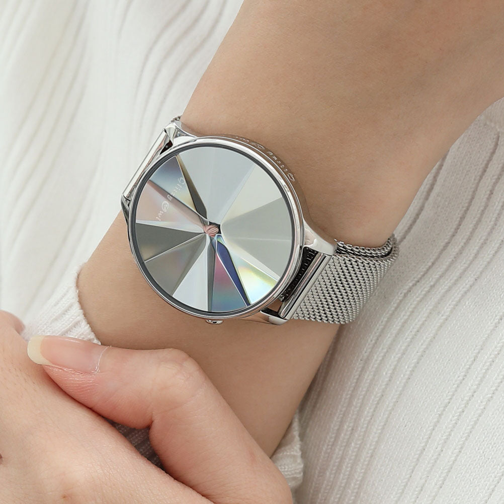 THE DIAMOND LED Stainless Steel Watch
