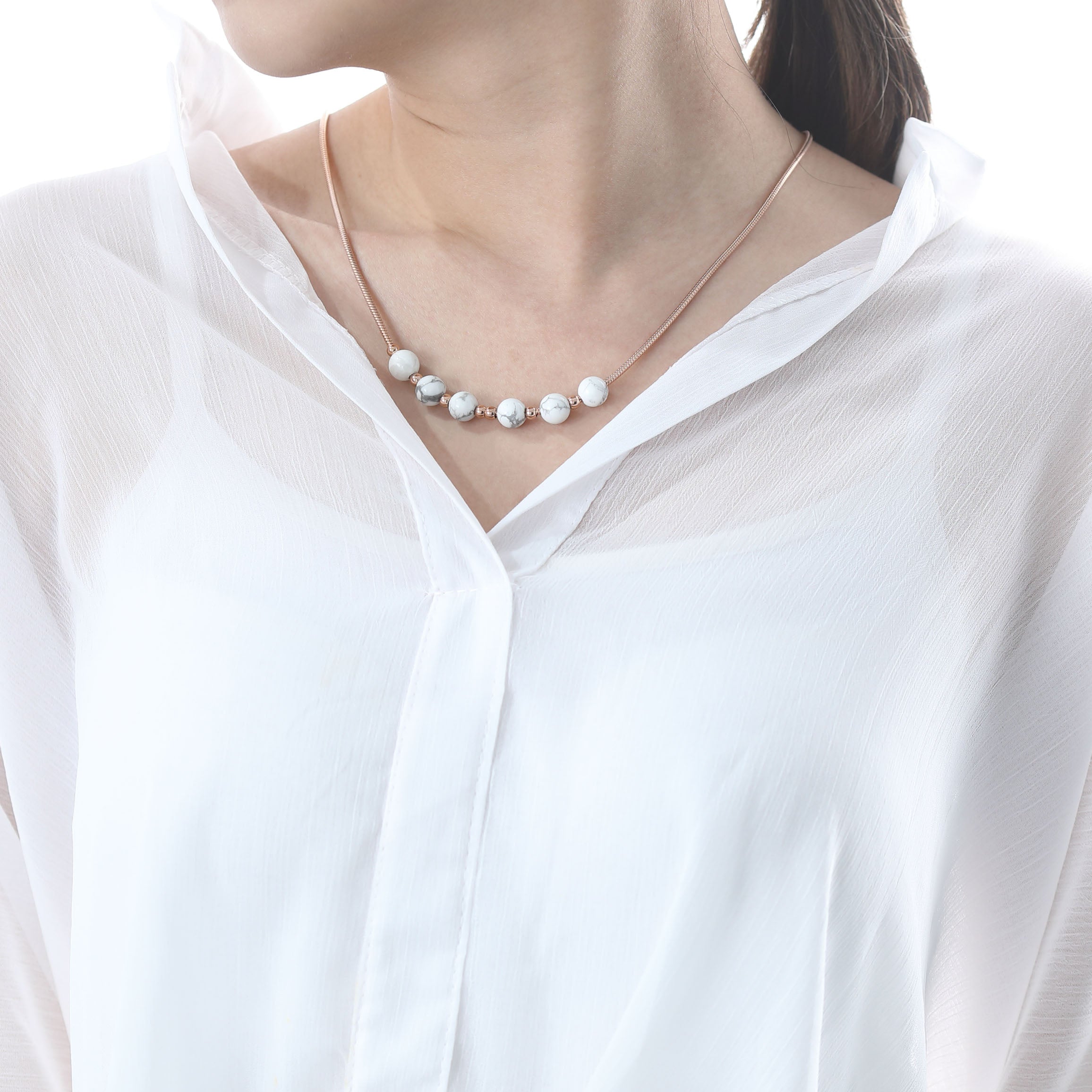 INTERVAL Howlite Necklace