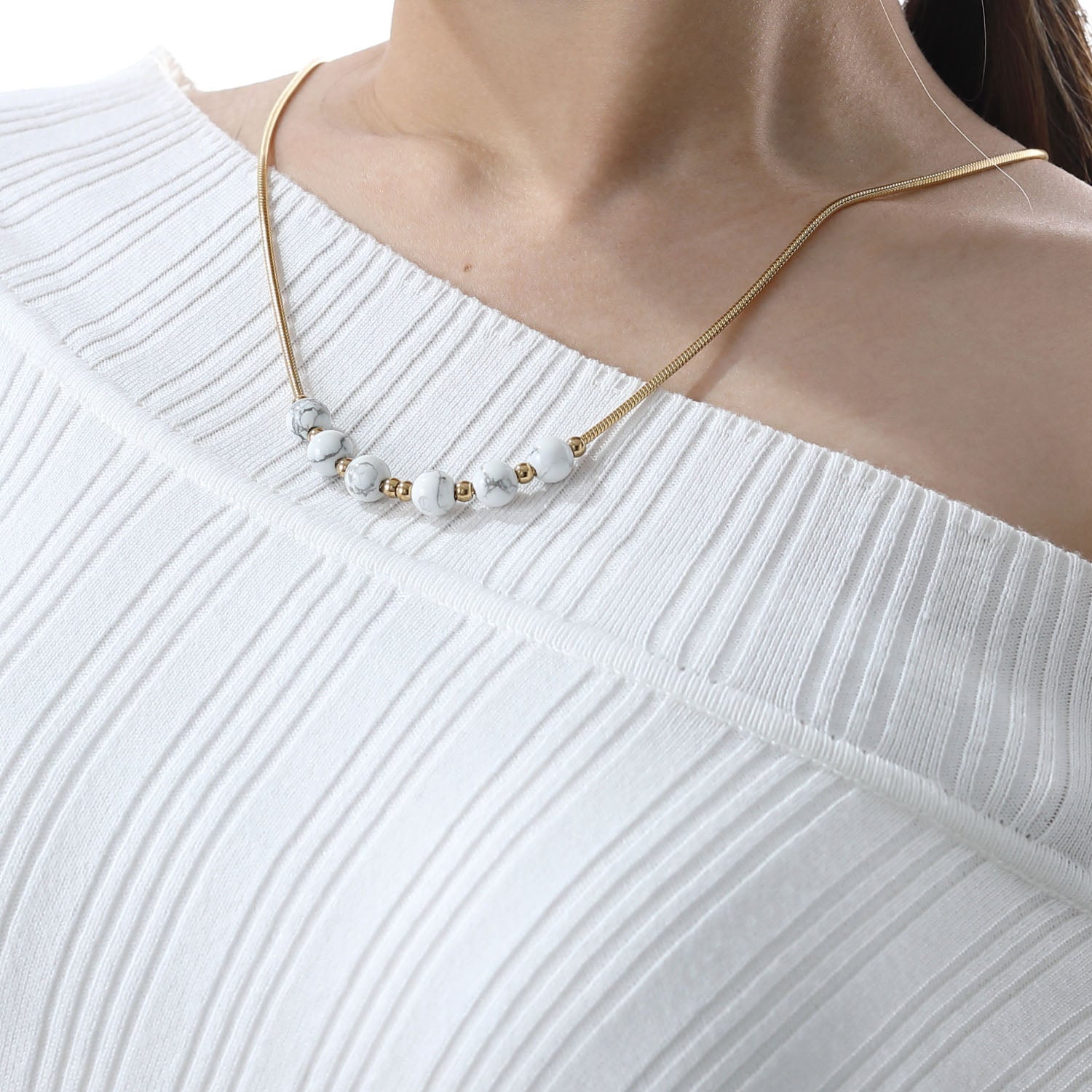 INTERVAL Howlite Necklace