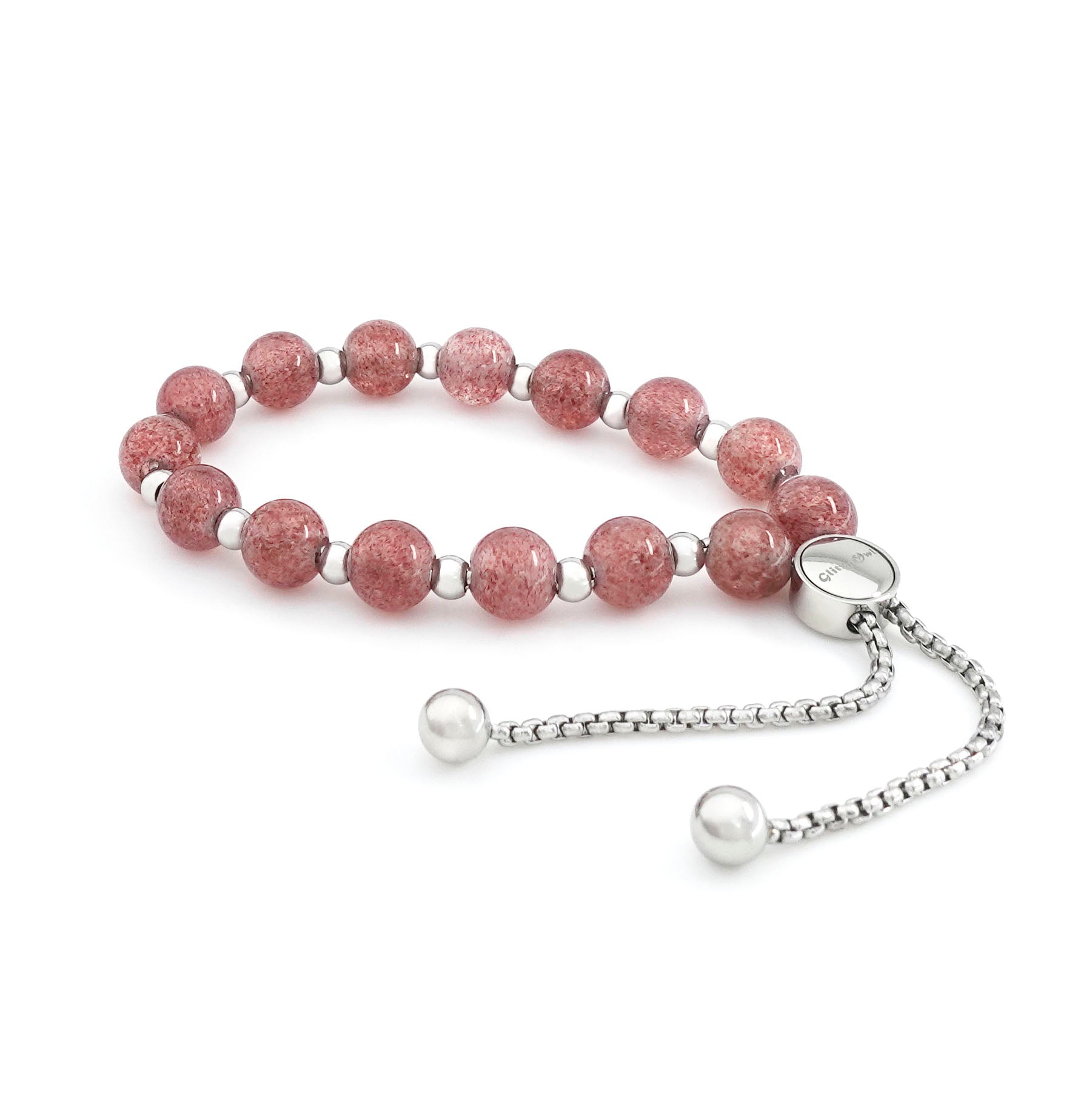 Pink Lady Rose Quartz Bracelet, Strawberry Quartz Crystal Bracelet – Monkey  Lady
