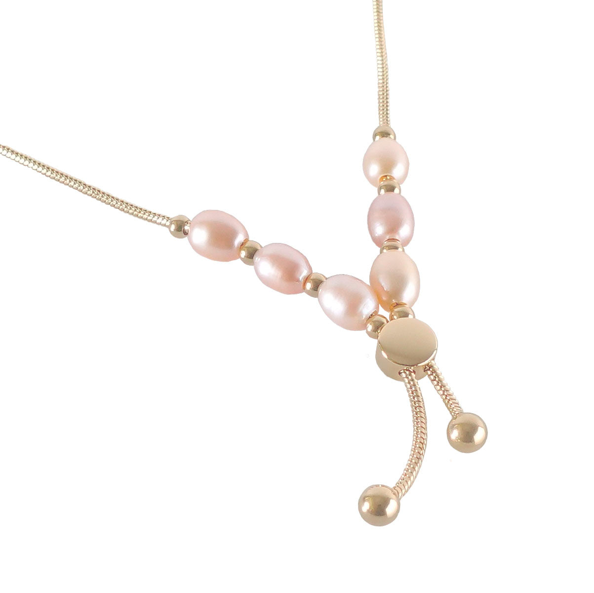 INTERVAL 粉紅色淡水珍珠項鍊
